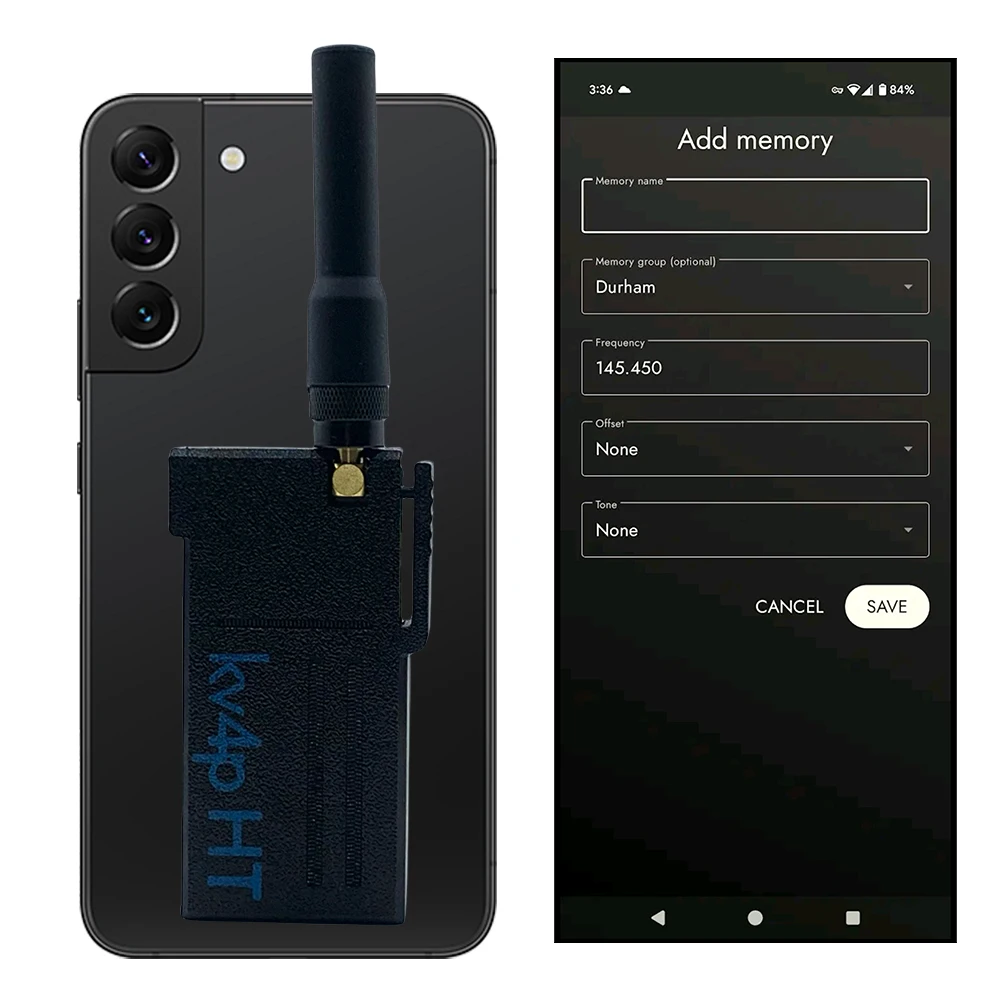 Kv4p HT Homebrew VHF-Radio mit Typ-C-Kabel Homebrew Radio Modul Kit Kv4p HT Radio In Ham Radio Transceiver Kv4p HT Image