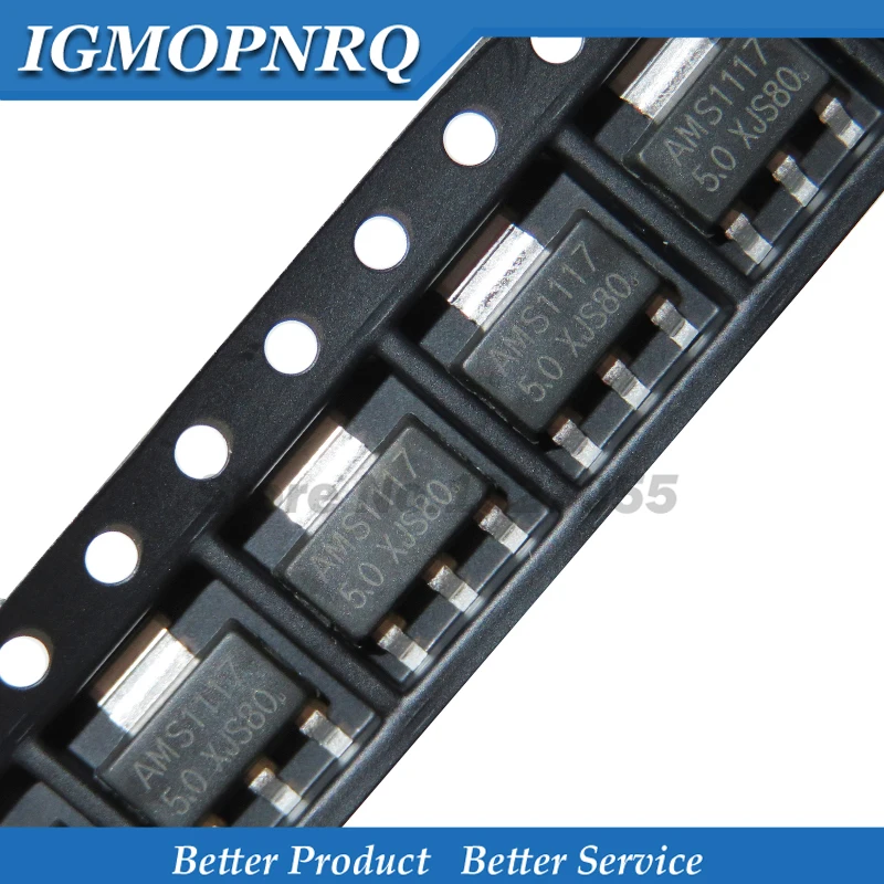 50PCS AMS1117 serie AMS1117-1,2 AMS1117-1,5 AMS1117-1,8 AMS1117-2,5 AMS1117-3,3 AMS1117-5,0 SOT223 neue Image