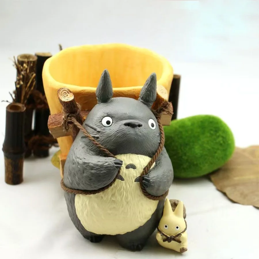 Geschenk Katze Rucksack Aufbewahrungsbox Rohr Sukkulente kreative Harz Blumentopf Desktop-Dekoration Ornament Image