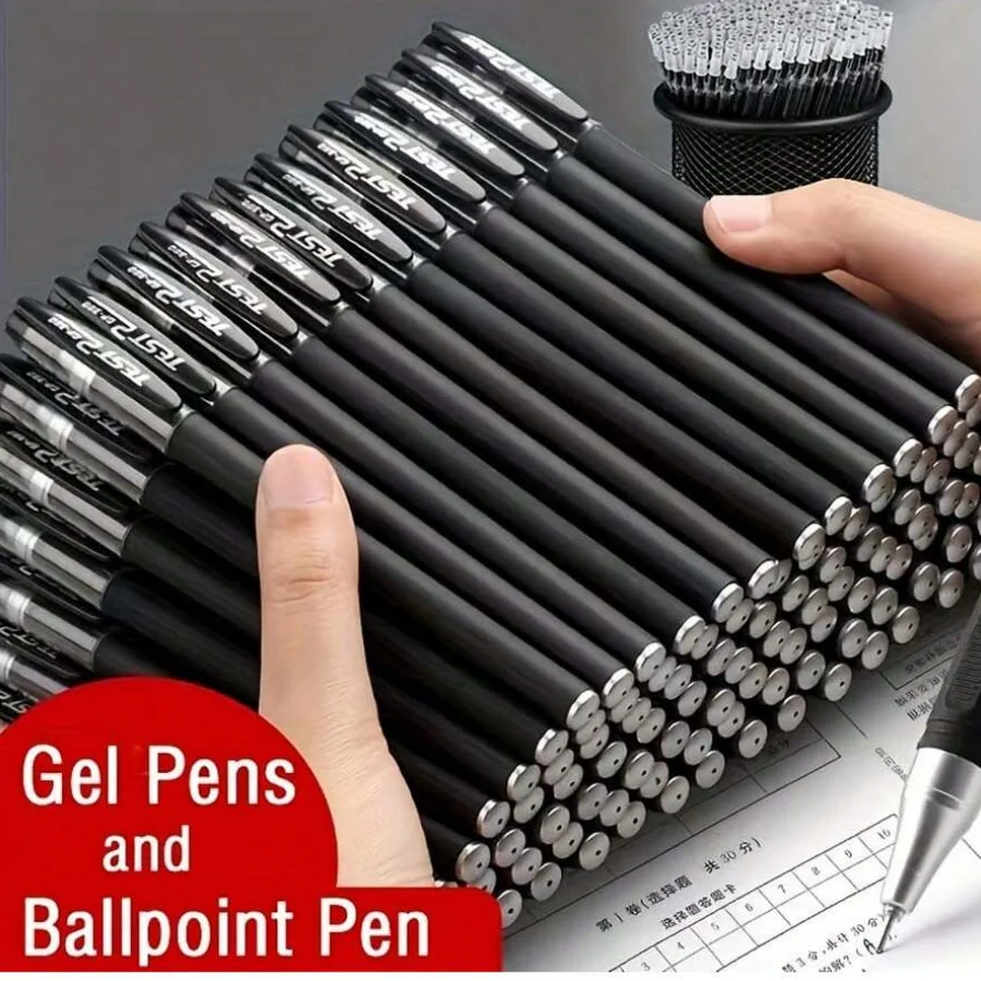 5 Stück 0,5-mm-Gelstifte, GP380 High-End-Tintenroller, sanftes und gleichmäßiges Schreiben, geeignet für Studenten, Büro, Prüfung. Image