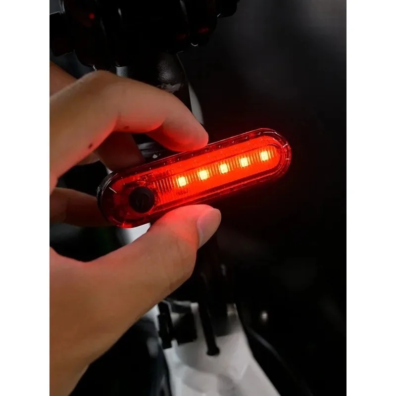 2PCS Zubehör Fahrrad Lichter USB Aufladbare Radfahren für Rücklicht Wasserdichte Nacht Reiten Sicherheit Warnung Rücklicht Fahrrad Image