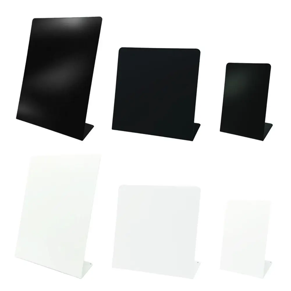 Metall Magnetische Tafel Vertikale DIY Design Desktop Message Board Abzeichen Notizen Lagerung Lagerung Display Board Image