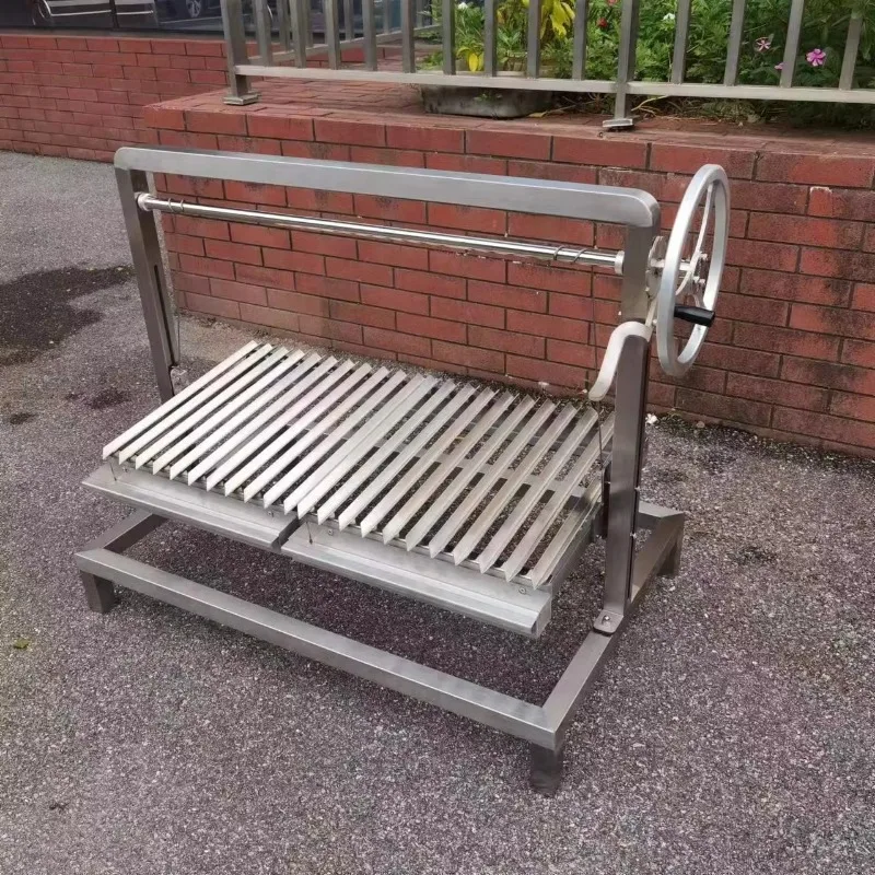 40" Holzkohle höhenverstellbarer Edelstahl Asado Parrilla/Santa Maria / Argentinischer Grill GK1000E1 Image