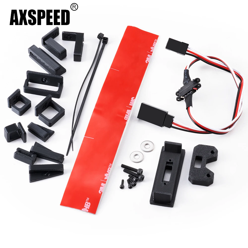 AXSPEED Magnetisches Snap-on JR-Verlängerungskabel-Set für Arrma 1/14 MOJAVE GROM Mega 380 RC-Auto, Upgrade-Teile, Zubehör