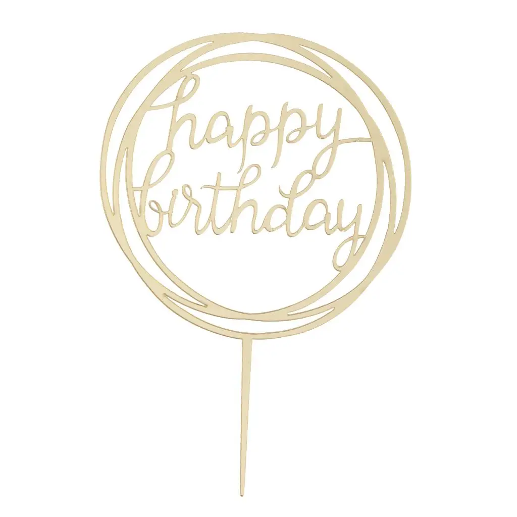 EIN Kristall Geburtstagstorte Topper Legierung Kuchen Dekoration Gold Custom Topper für Baby erste Jahr Feier Image