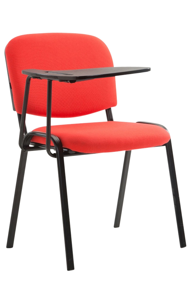 PROREGAL Bürostuhl MALLORCA mit Klapptisch Stoff HxBxT 81x53x71cm Stoff Rot Schreibtischstuhl Image