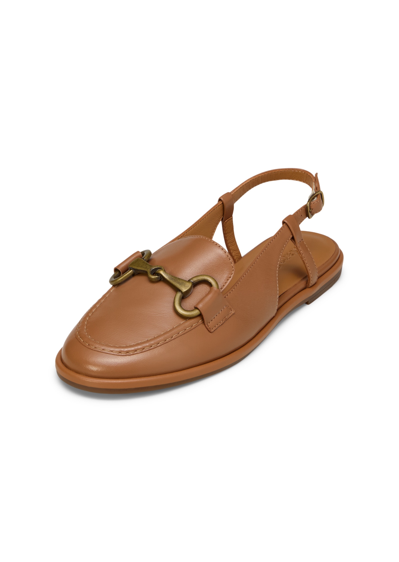Sandale MARC O'POLO "aus edlem Rindleder", Damen, Gr. 41, cognac, Obermaterial: 100% Leder (Rind), unifarben, Schuhe Sandale Image