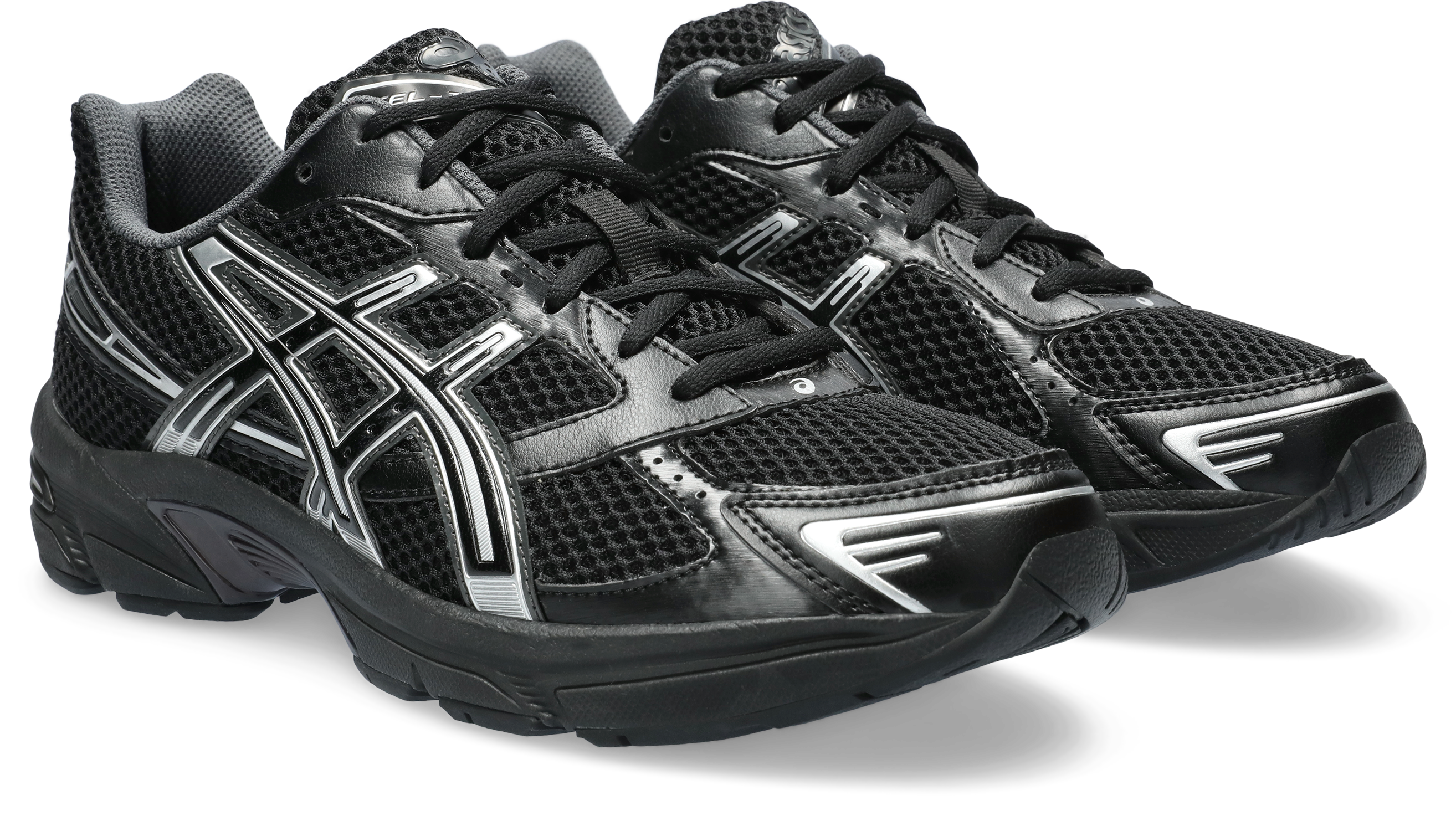 Sneaker ASICS SPORTSTYLE "GEL-1130", Herren, Gr. 40,5, schwarz (schwarz, pure silber), Leder, Synthetik, Schuhe Sneaker