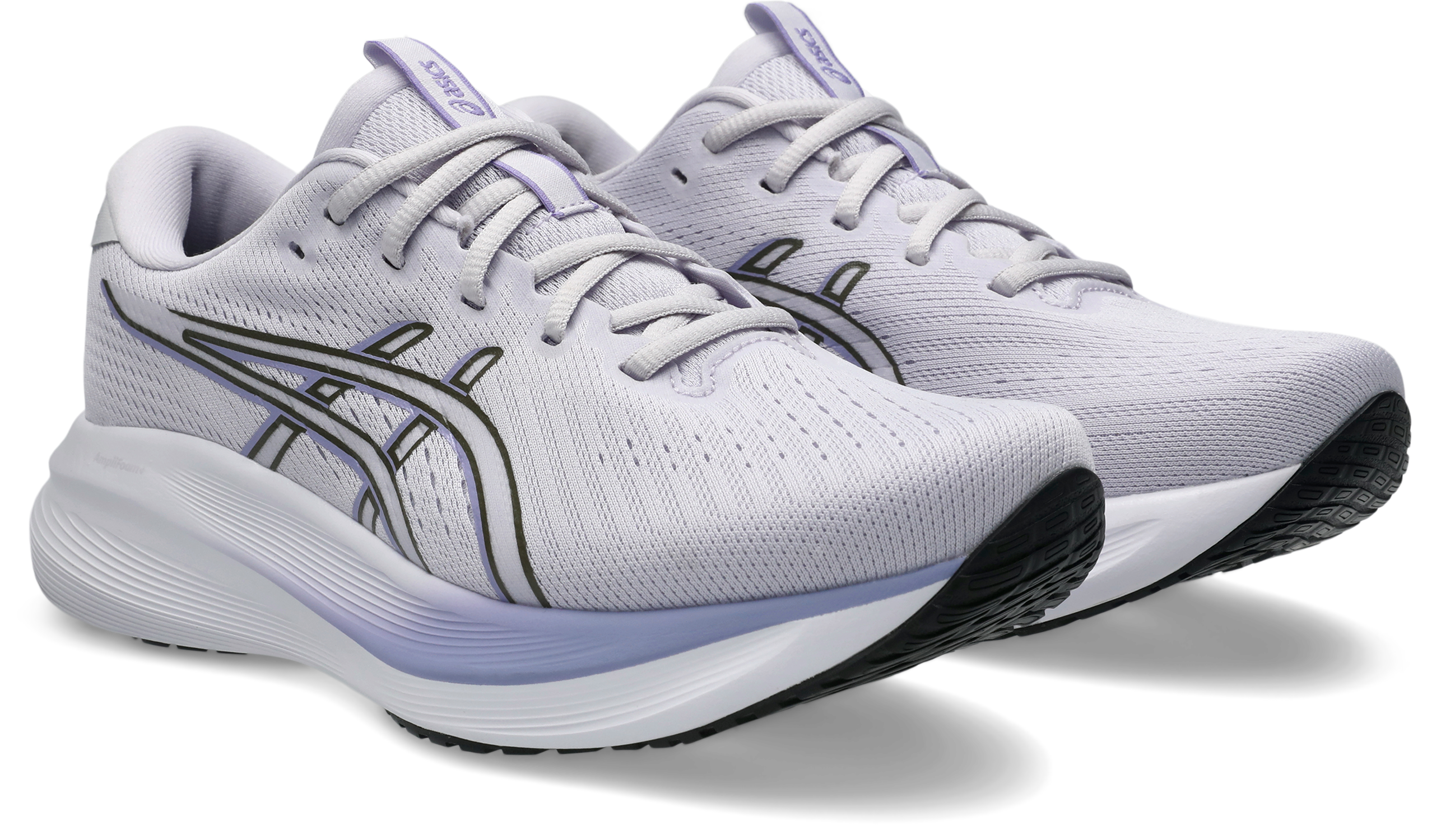 Laufschuh ASICS "GEL-EXCITE 11", Damen, Gr. 39, lila hint, schwarz olive, Synthetik, Schuhe Laufschuh