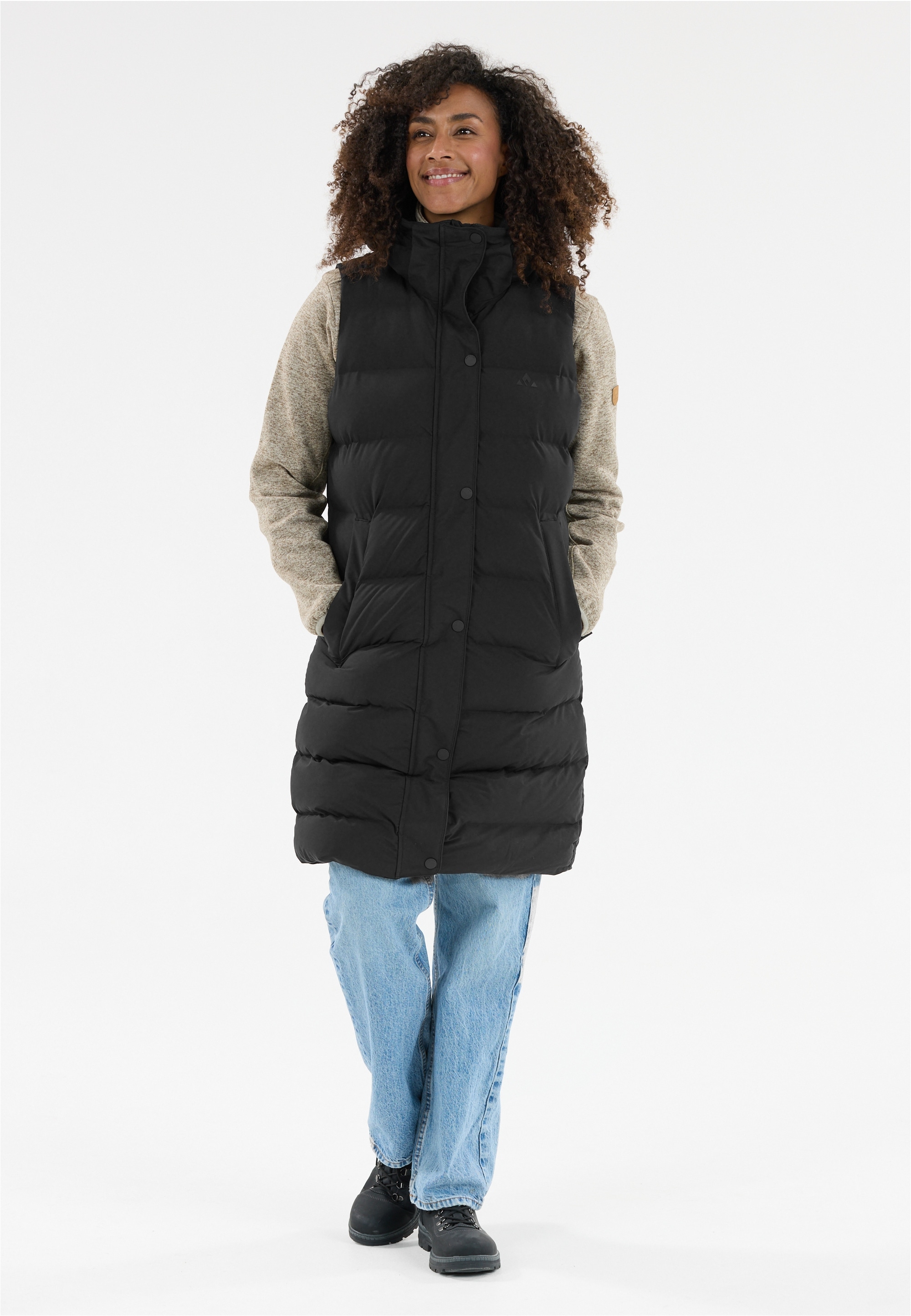 Steppweste WHISTLER "Joana", Damen, Gr. 48, schwarz, 100% Polyester, normal, ohne Ausschnitt, Westen Steppweste, mit wasserabweisender Beschichtung Image