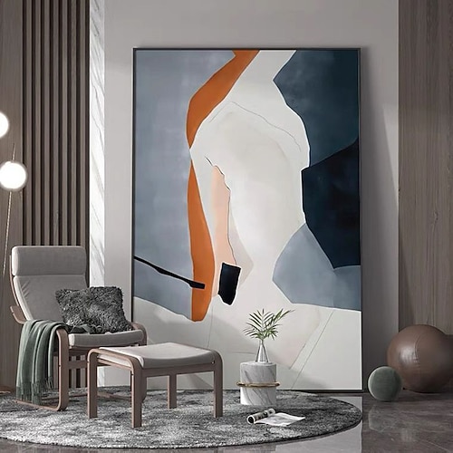 Ölgemälde handgemachte handbemalte Wandkunst einfache Individualität abstrakte Raumdekorationen Heimtextilien Dekor gestreckter Rahmen fertig zum Aufhängen Image
