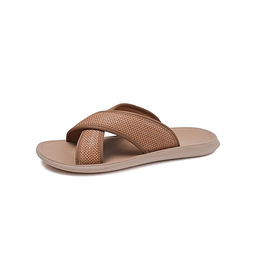 Modische und strapazierfähige Herren-Strandsandalen aus Kunstleder, perfekt für Strand- oder Resortaktivitäten im Freien Image