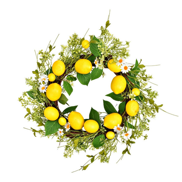 Türkranz Zitrone aus Kunststoff und Rattan Image