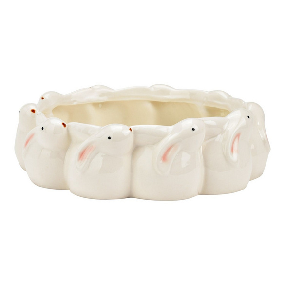 Deko Schale Hasen aus Porzellan Weiß Image