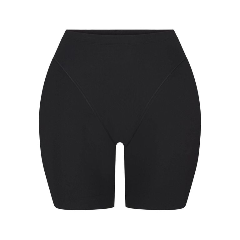 Butt And Hip Enhancing Mid Thigh Short - Black - Skims Shorts