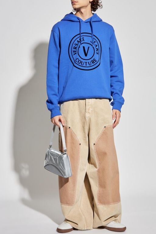 Hoodie - Blue - Versace Jeans Couture Sweats