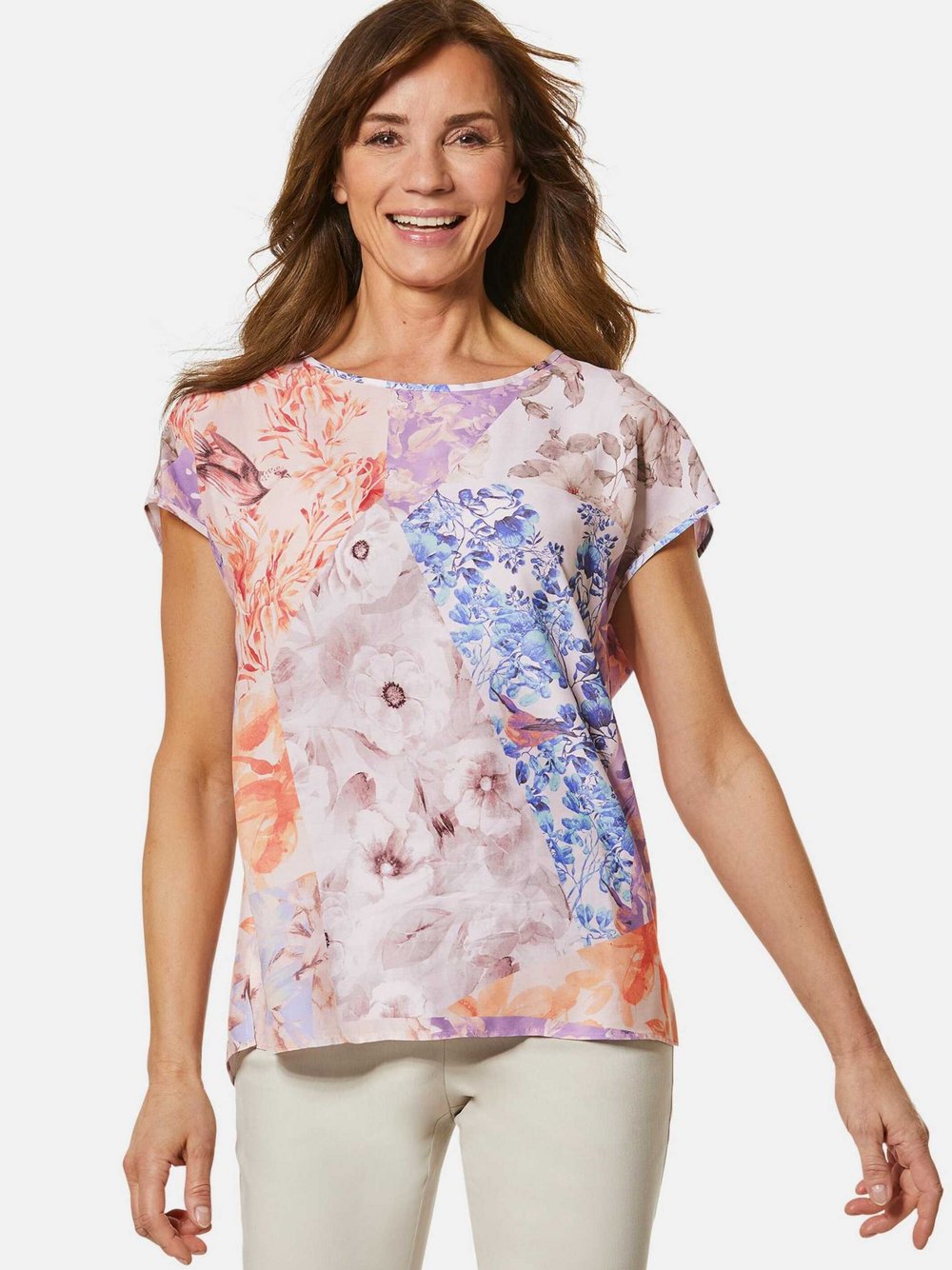 Goldner Blusenshirts Damen flieder, 21 Image