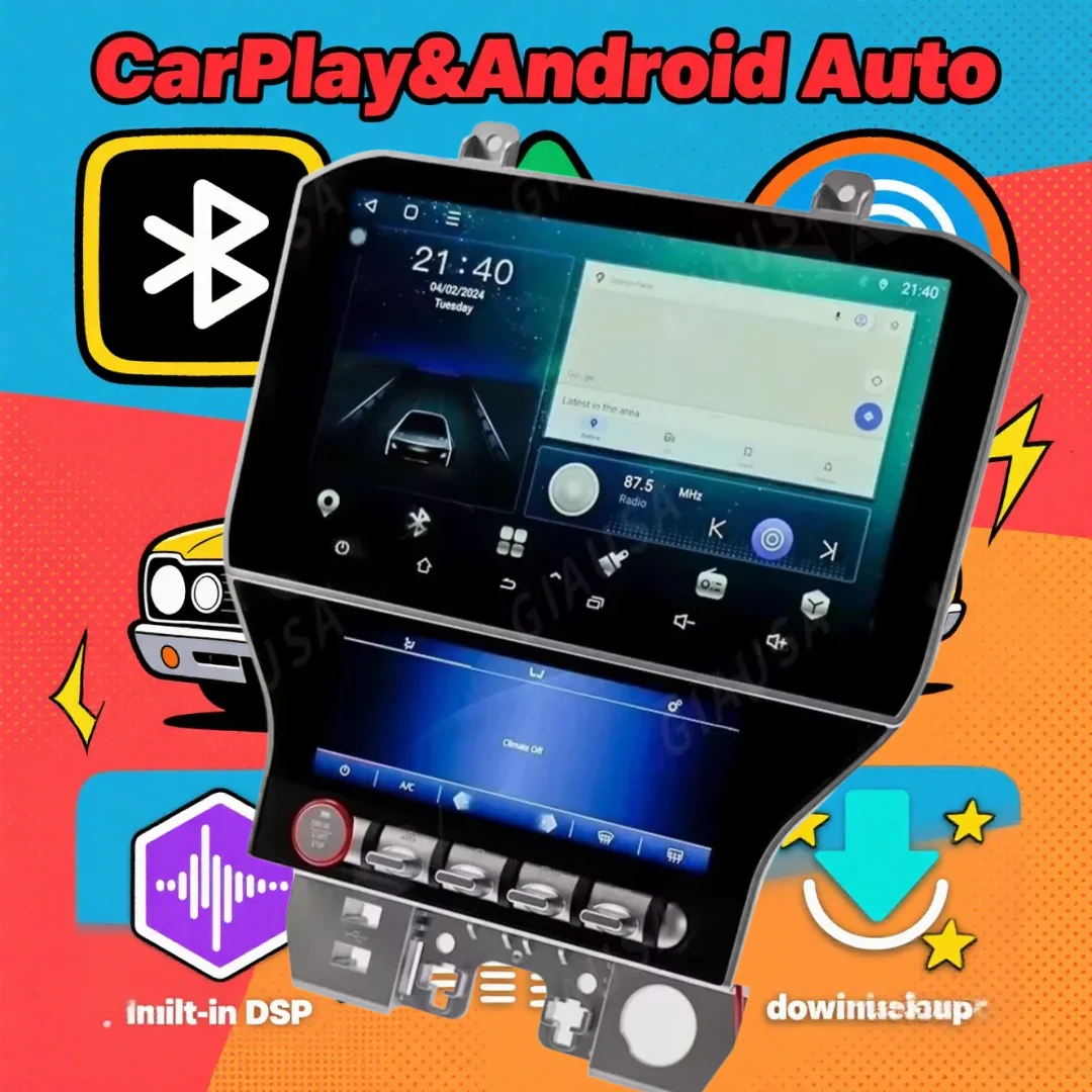 FJY 11,5 Zoll Android Intelligent Systems Bildschirm für Ford Mustang 2015–2021 Carplay Autoradio Multimedia Player Stereo Head Unit Image