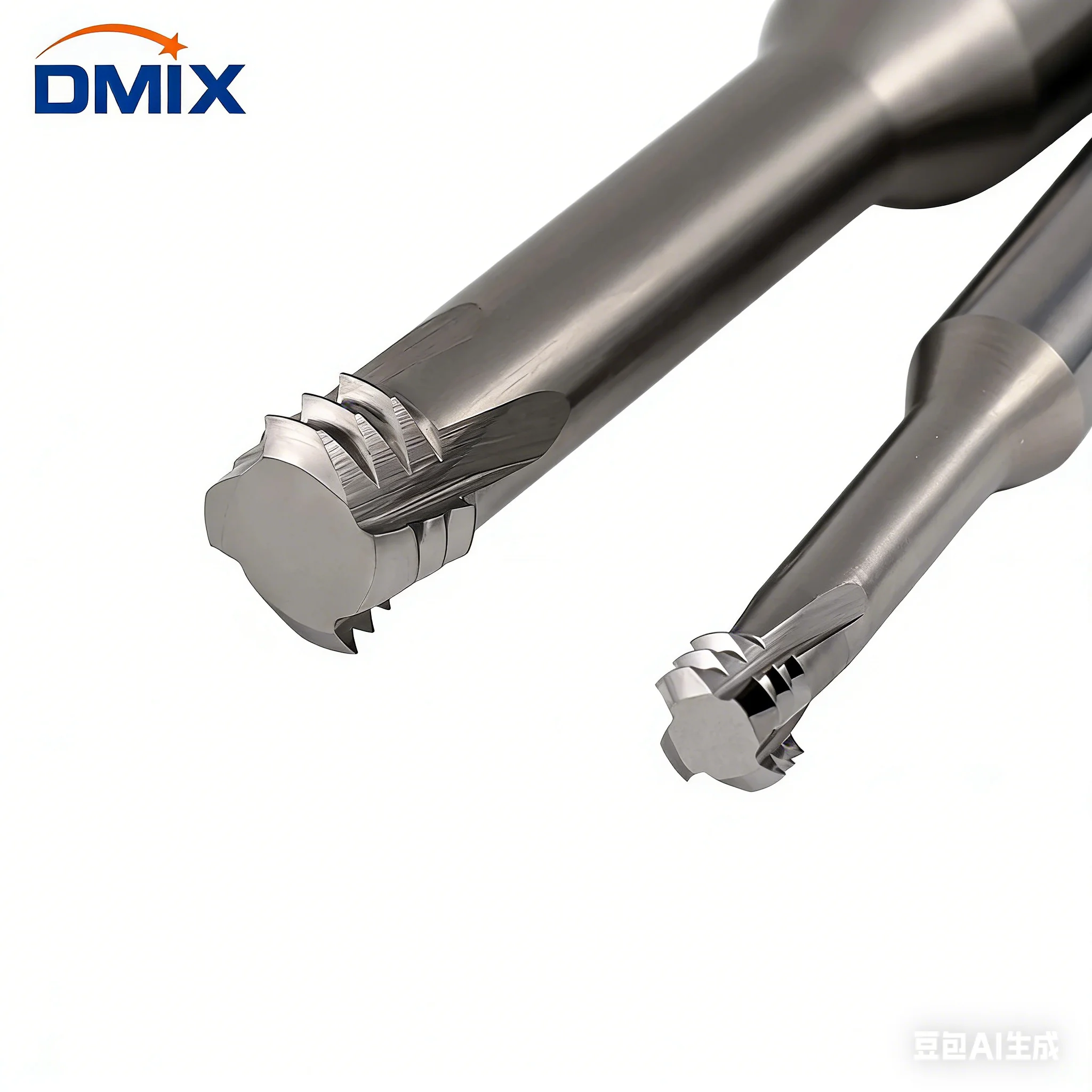 DMIX HRC65 3-schneidiger Gewindefräser Hartmetall-metrischer Gewindemühle für M2 M4 M5 M6 M8 M10 für die Bearbeitung von Aluminium/Stahl Image