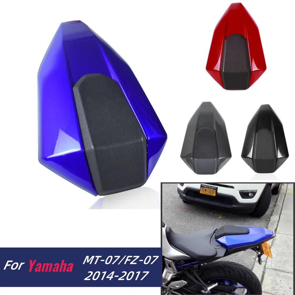 MT 07 Hinten Passagier Sozius Sitz Abdeckung Für Yamaha MT-07 FZ-07 2014-2017 MT 07 FZ 07 Motorrad Verkleidung gugel Zubehör Image
