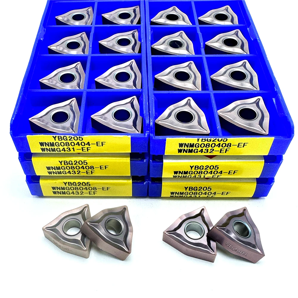 WNMG080404-EF WNMG080408-EF YBG205 Externe Drehen Werkzeug Drehmaschine Drehen Werkzeuge Hohe Qualität Stahl Teile Verarbeitung Image