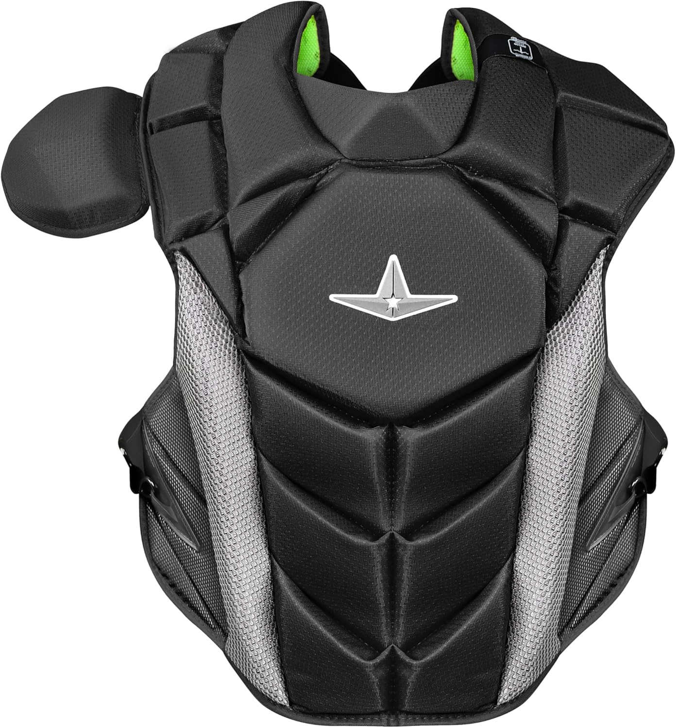 All Star MVP-PRO NOCSAE Certified Youth Baseball Catcher's Chest Protector Black