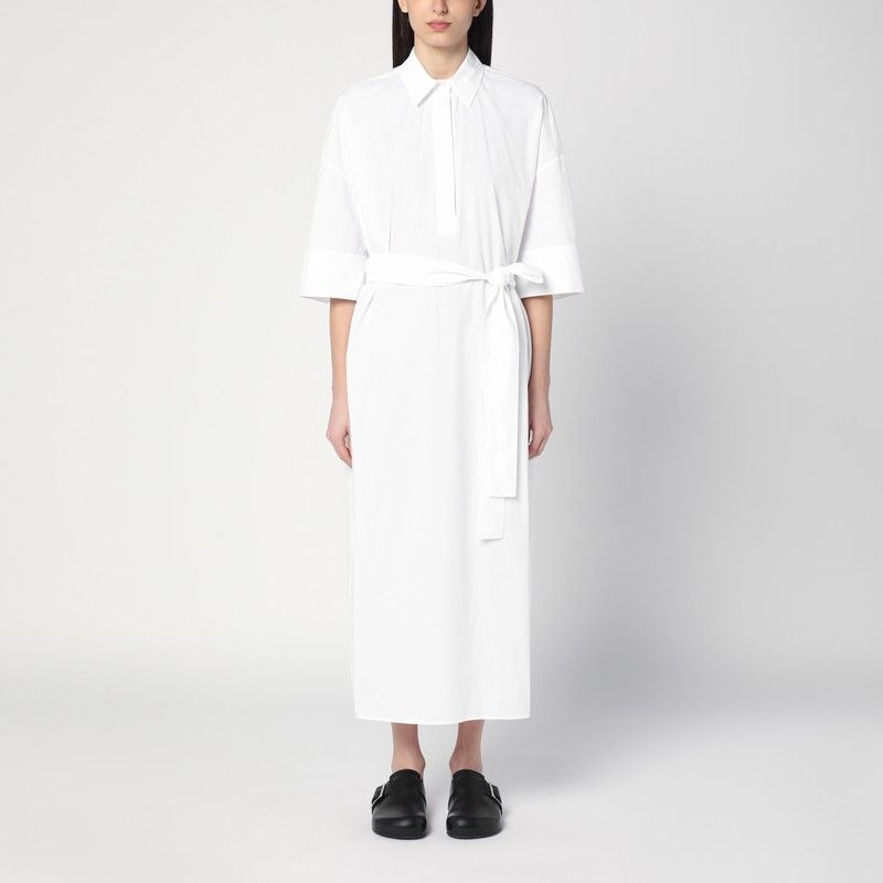 Weißes Chemisekleid aus Baumwolle