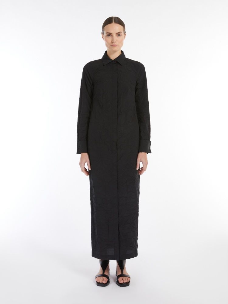 Schwarzes Popeline Rovigo Hemdkleid EU 36 / UK 8