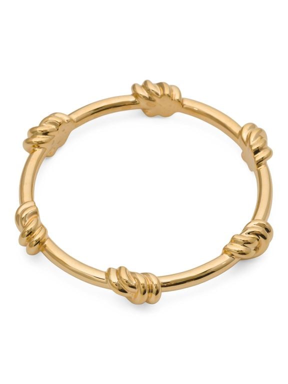 14Kt Knot Bangle Bracelet For - Metallic - Tj Maxx Bracelets