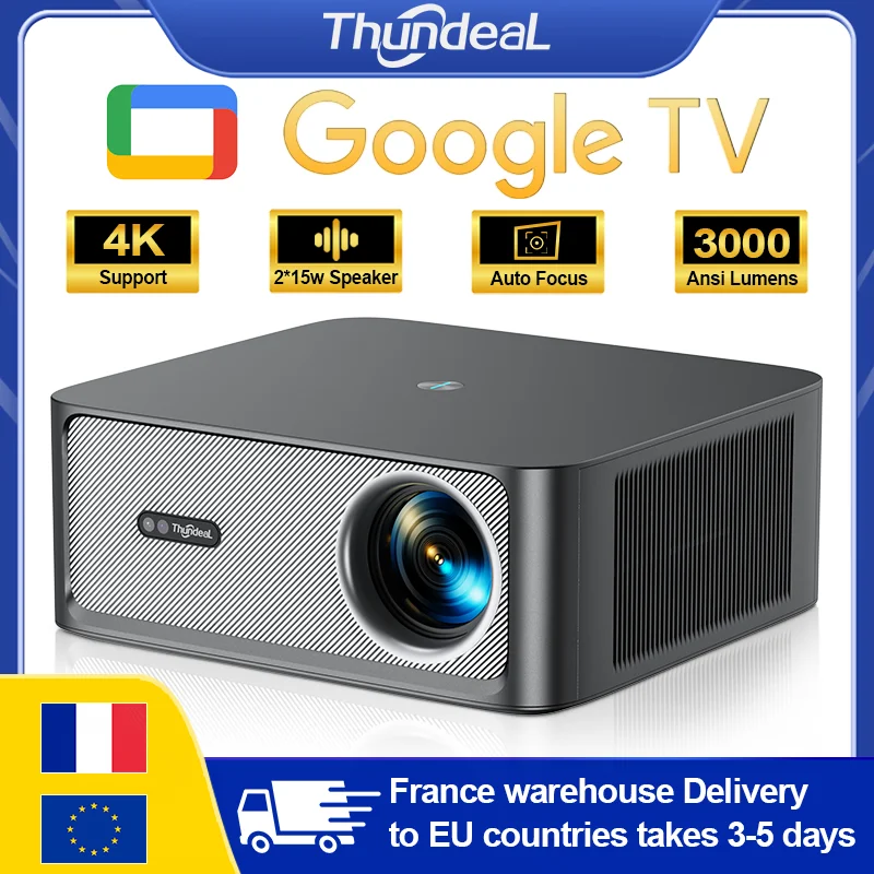 ThundeaL TD98 Pro ATV con licenza ufficiale Google Android TV 4K Full HD 1080P Proiettore Video TD98Pro Proiettore per film domestici