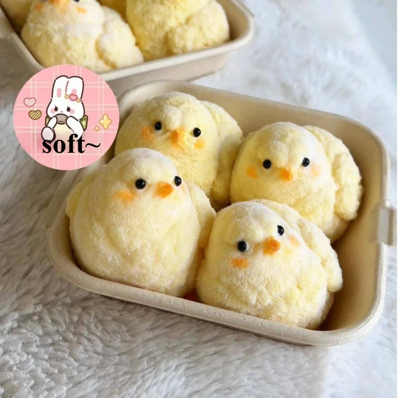 Nuovo Squishy Pulcino Giallo Spremere Giocattolo Bella Gallina Morbida Agitarsi Giocattoli Carino Rimbalzo Veloce Giocattolo di Decompressione Di Compleanno Regalo Anti-stress