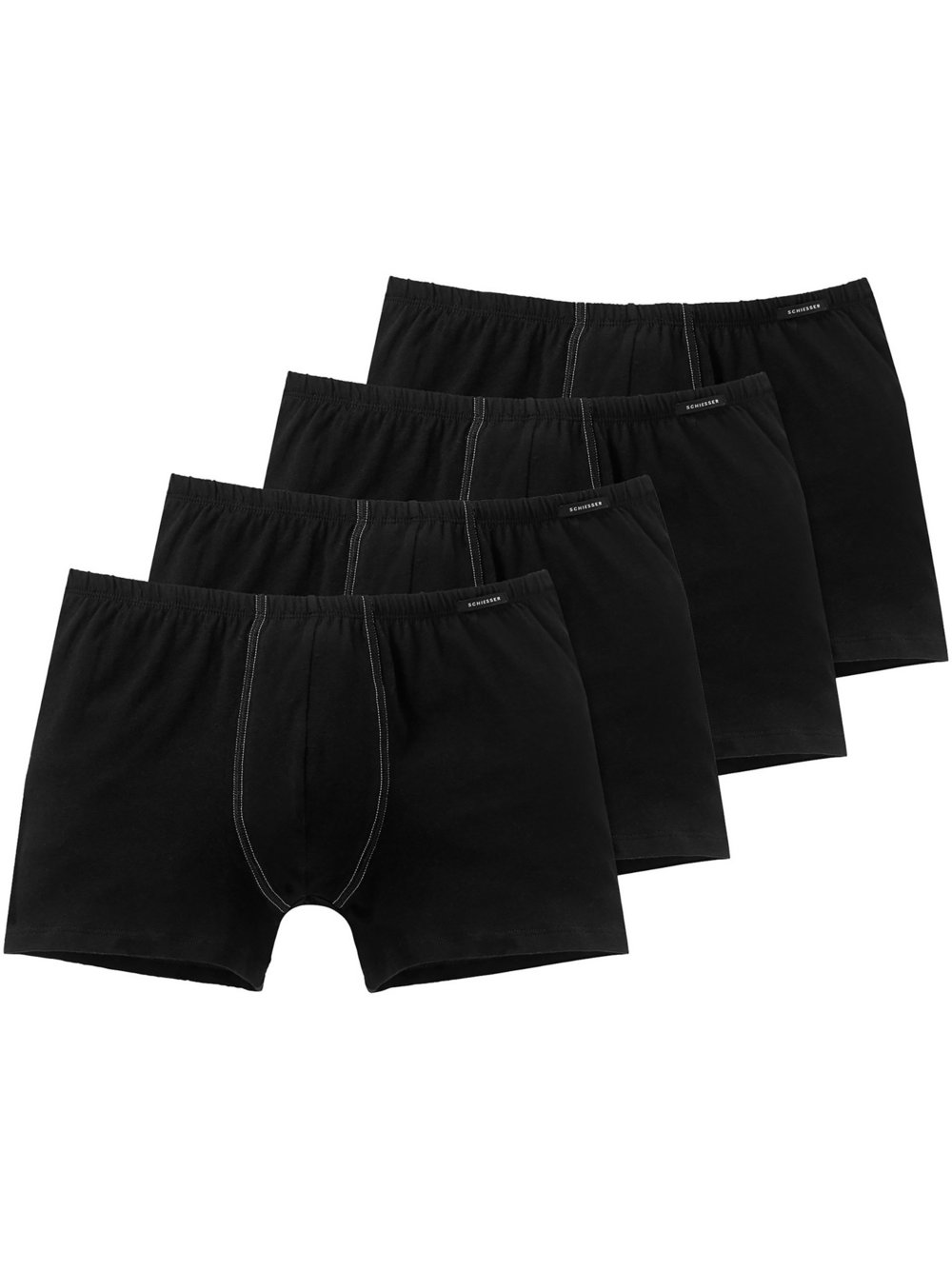 Schiesser Retro Boxer Herren schwarz, L Image