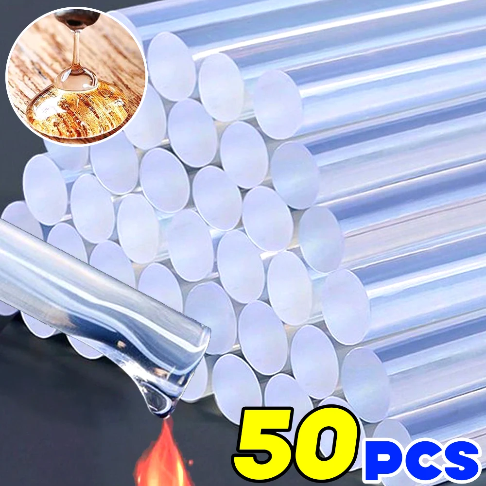 7/11 mm Heißklebestifte, transparent, stark, Visco, DIY, allgemeiner Klebstoff für elektrische Klebepistole, Abdichtung, Dellenreparatur, Klebestift Image