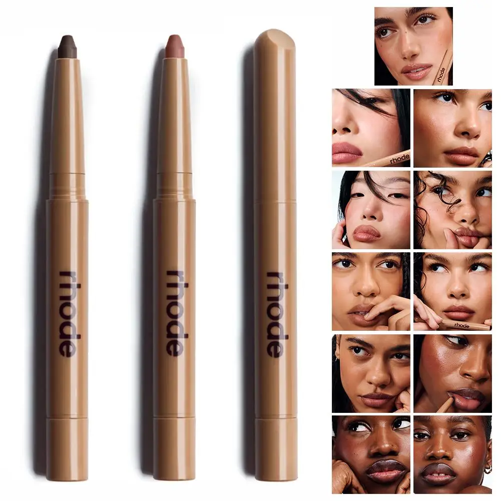 rohed Matte Nude Lippenstift Stift Langlebige Lipliner Lip Bleistift Wasserdicht Lip Liner Kontur Sexy Rote Lippen Make-Up Set Für Frauen Image