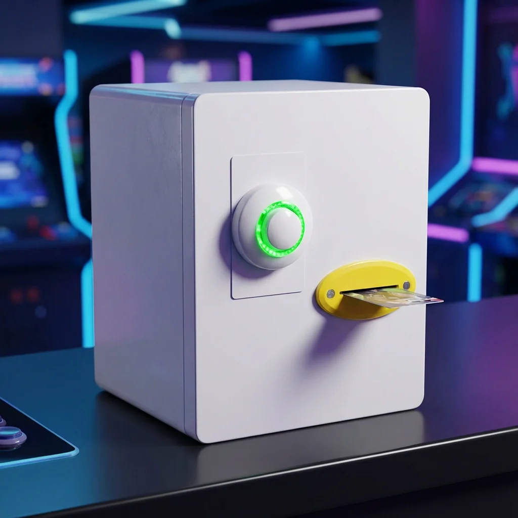 Mini-Kartenautomat – Münz-/Knopf-/Drehknopf-betriebener Carddass-Spender für Sammel- und Mitgliedskarten Image