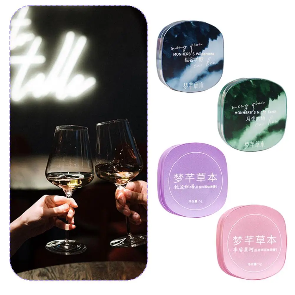 Unisex, natürliche Pflanzen, frischer, eleganter, fester Parfümbalsam, langanhaltender Duft, beruhigend, elegant, für Reisen, Pendeln, Dating, fester Balsam Image