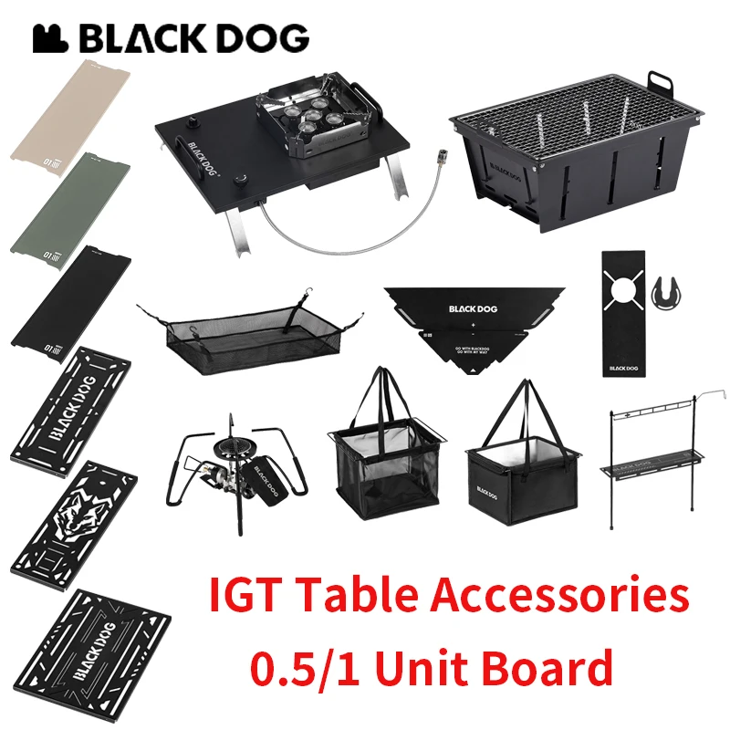 Naturehike BLACKDOG IGT Tischzubehör 0,5/1 Einheit Erweiterungstisch BBQ Picknick Grill igt Herd Multifunktionales Campingzubehör Image