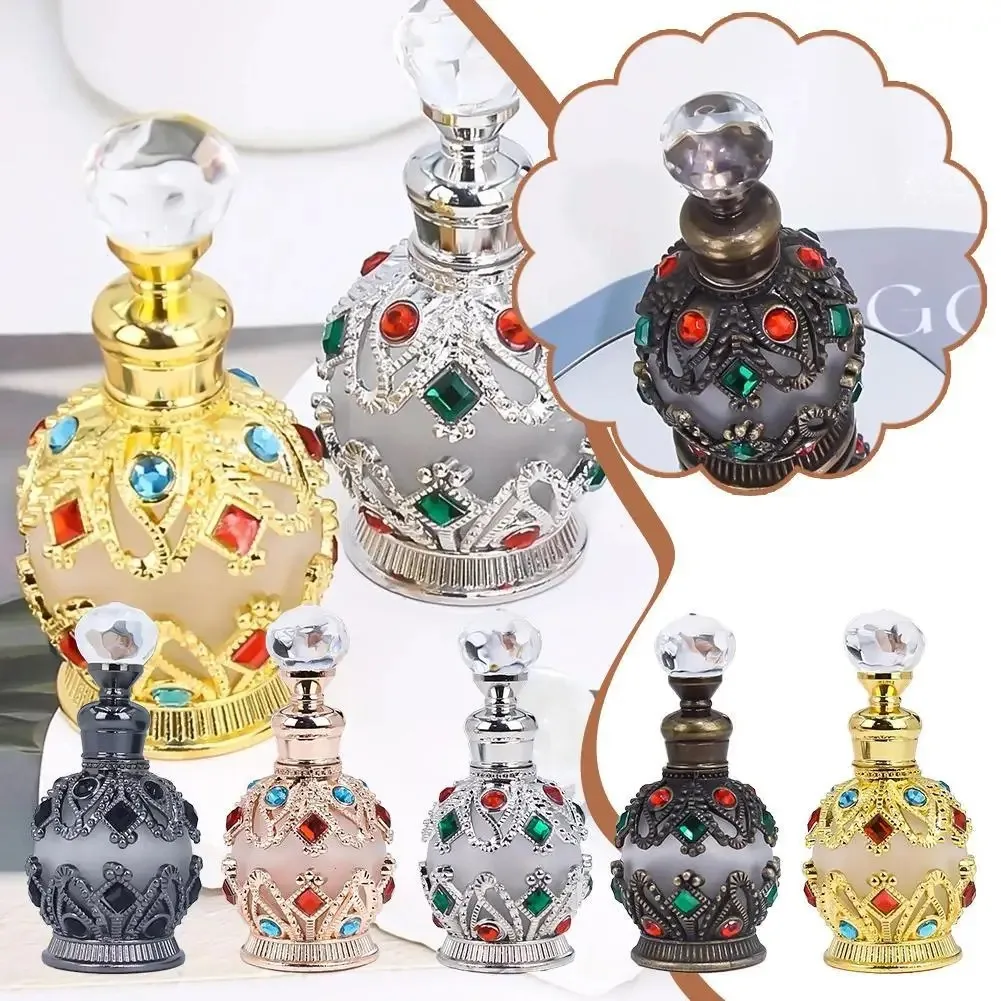 1PCS Luxus Parfüm Flasche Ätherisches Öl Flasche 15ml Leere Flasche Lagerung Flasche Geschenk Glas Parfüm Flasche Tragbare flaschen Image