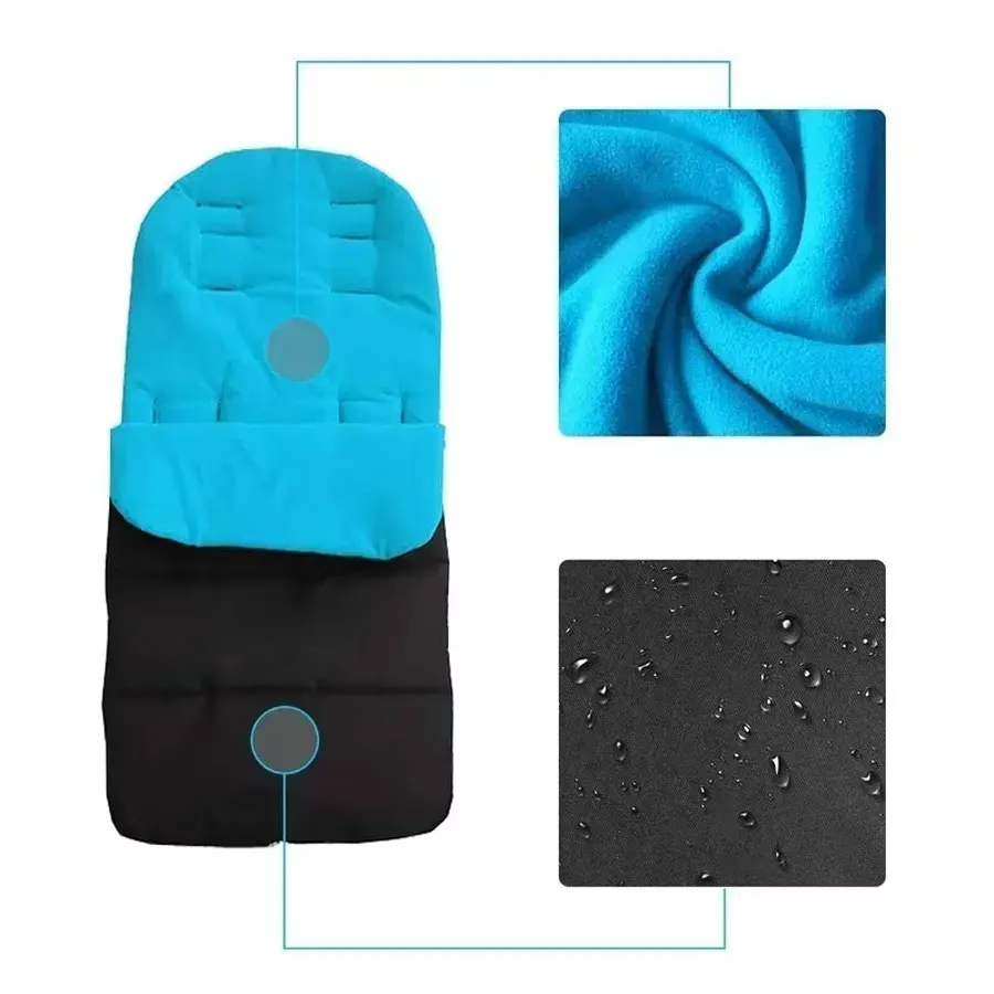 Universal Kinderwagen Winter Schlafsack Kinder Warme Winddicht Fußsack Abdeckung Decke Zehen Buggy Sitzkissen Neugeborenen Zubehör Image