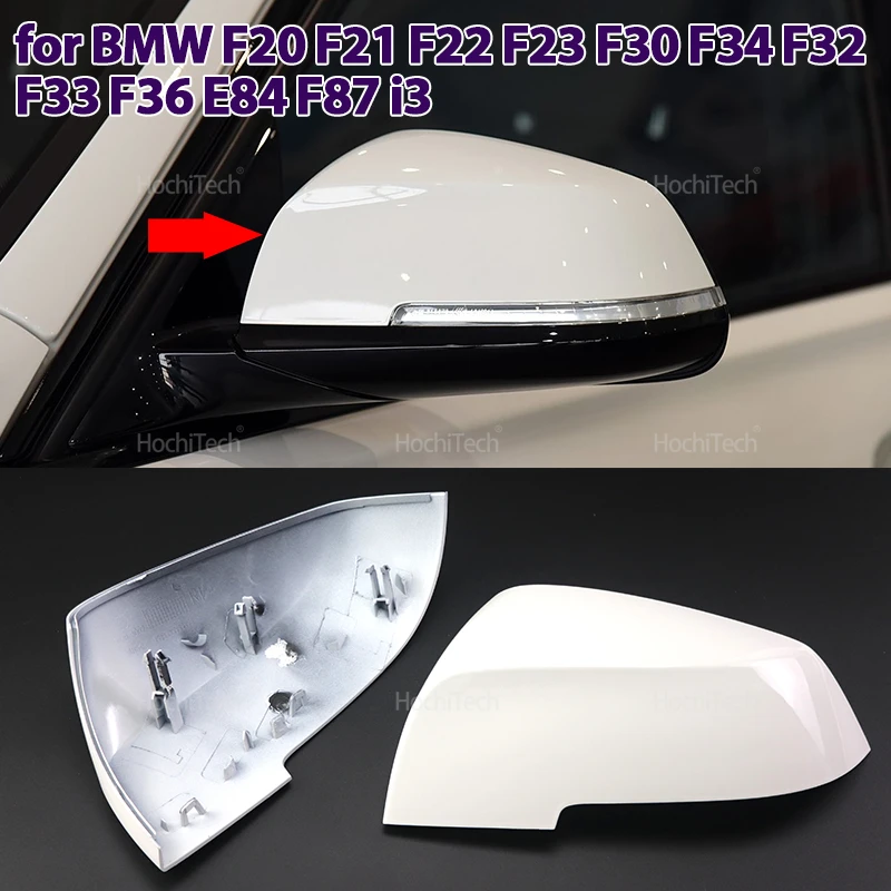 Rückspiegelabdeckung Flügel Seitenspiegelkappe Weiß für BMW F20 F21 F22 F23 F30 Auto Tuning Zubehör F34 F32 F33 F36 E84 F87 I3 Image