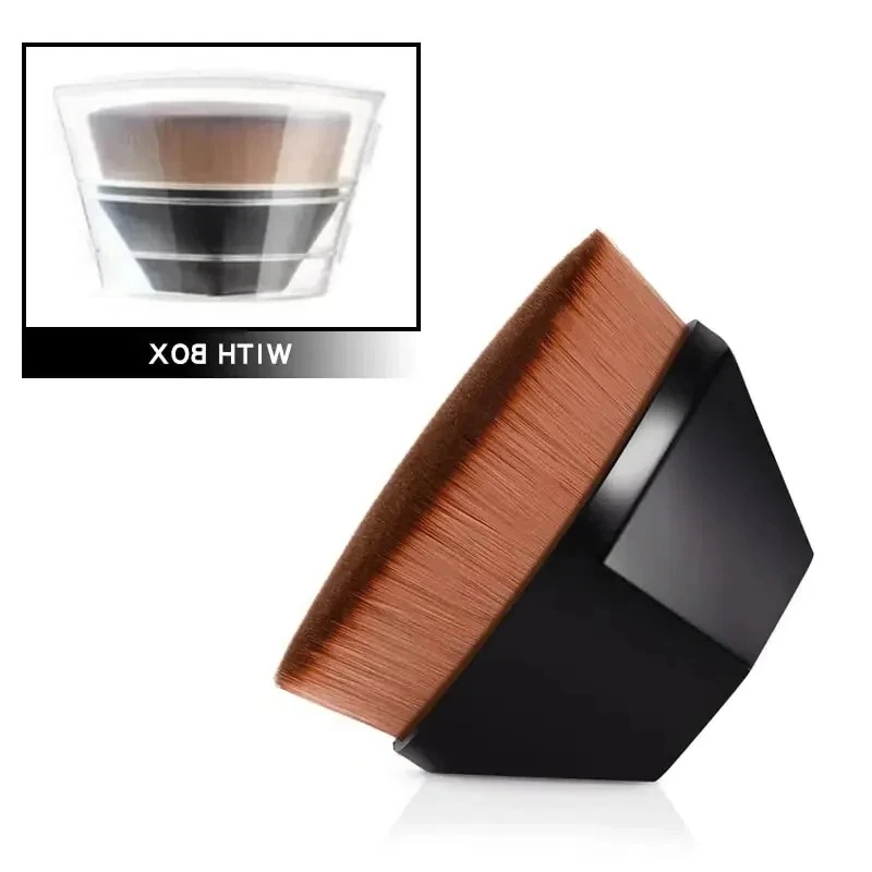 Streifenfreier Foundation-Pinsel – hochdichte vegane Faser für flüssige und BB-Creme, magische Anwendung, reisefreundliches Beauty-Tool Image