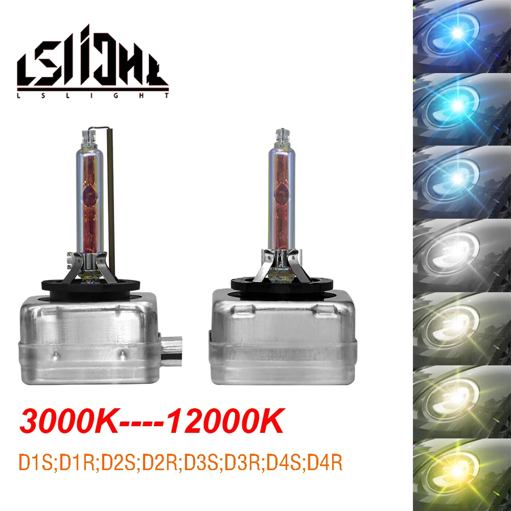 LSlight Auto Xenon Scheinwerfer D1S D2S D3S D4S D1R D2R D4R Xenon Auto Licht HID AC Birne Zenon Auto Lampe 6000K 4300K 3000K 5000K 35W Image