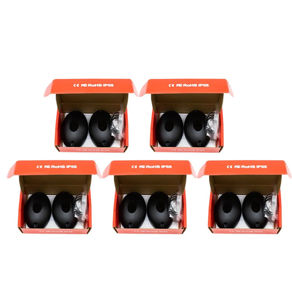 5pcs Infrarot Fotozellen Sicherheitstür für automatisiertes Tor Safe Infrarot Detektor Sensor / Schaukel / Schiebetür / Garagentor IP55 Image