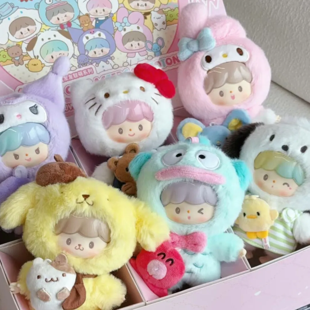 Kawaii Vinyl Blind Box Zzoton X Sanrio Charaktere Love-League Buddies Serie Spielzeug Sammlung Tasche Anhänger Kinder Geburtstagsgeschenke Image