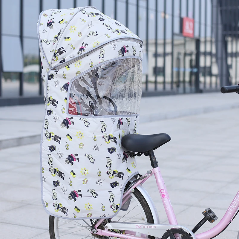 Elektrische Motorrad Wind Sonnendach für Kindersitze Fahrrad Klappbarer Kindersitz Regenschutz für Elektrofahrzeuge Sicherheitssitze Image