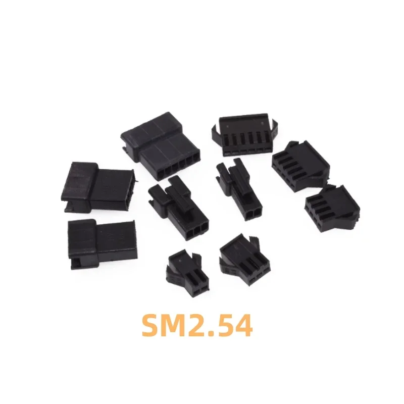 50pcs jst sm Stecker Stecker abstand 2,54mm weibliches Gehäuse männliches Gehäuse SM-2P SM-2R jst sm 2,54 2/3/4/5/6/7/8 p Stift Image