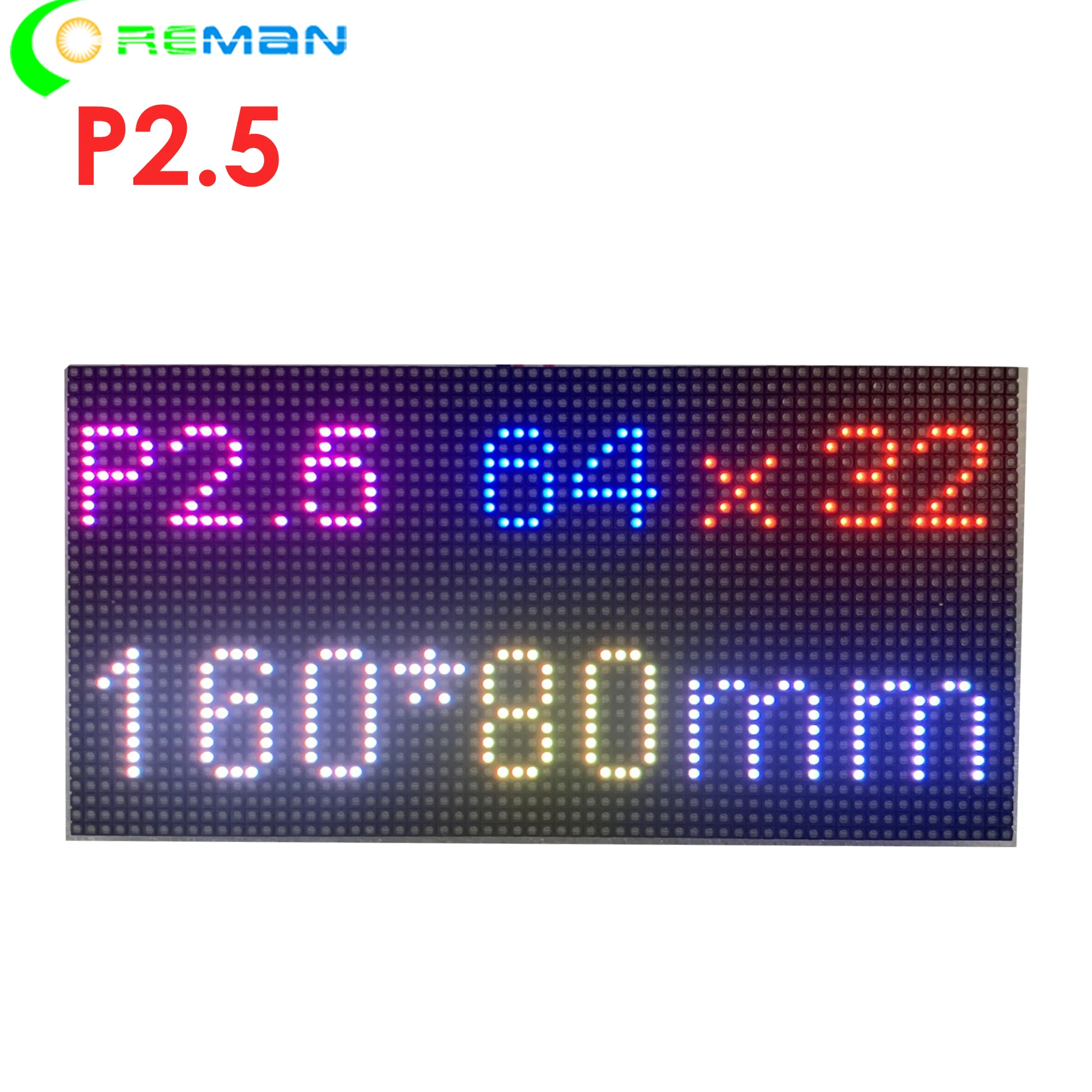 P2,5 32x64 Pixel 160X80mm RGB Vollfarb-LED-Modul LED-Matrix Hub75 FM6124 ICN2037 gemeinsamer Chip IC Image