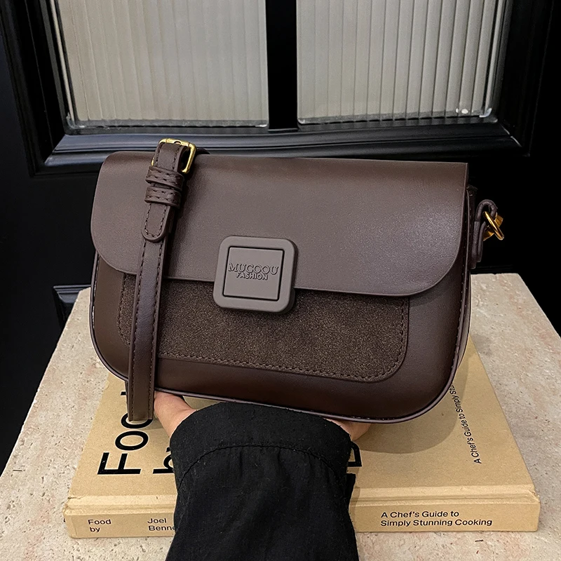 Sac pour femmes 2025 automne et hiver Simple mode petit sac carré Style coréen haute qualité mode tout-Match sac à bandoulière décontracté
