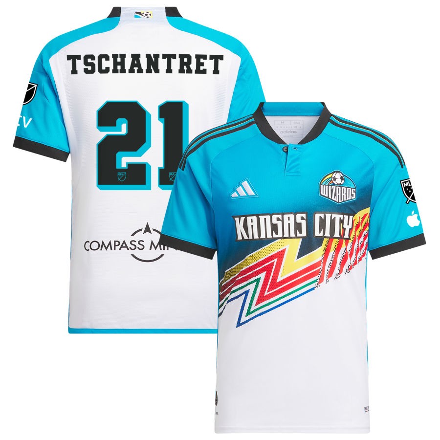 Cielo Tschantret Men's adidas White Sporting Kansas City 2024 Archive Custom Authentic Jersey