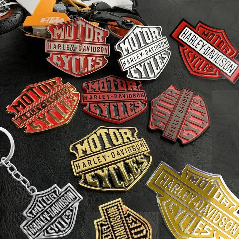 Adesivi riflettenti impermeabili in stile retrò per carrozzeria moto per Harley Davidson Softail Sportster VRSC Touring X48 883